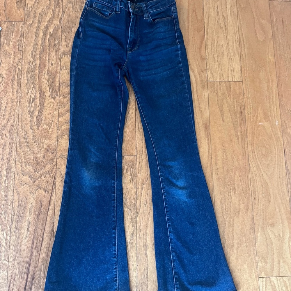 Almost Famous Blue Flare Wide Leg Jeans